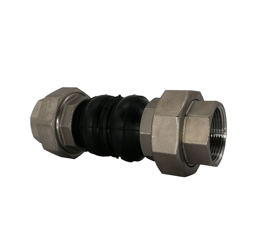 Gumový kompenzátor so závitom z nehrdzavejúcej ocele Stainless Steel Threaded Rubber Expansion Joint